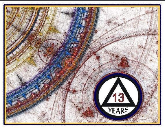 Birthday - 13 year AA birthday card 'Map'
