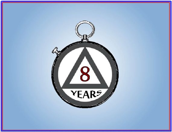 Birthday - 08 year AA birthday card 'Stopwatch'