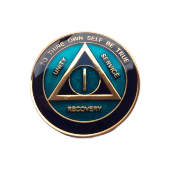 AA Tri-Plate Medallion Blue and Bla