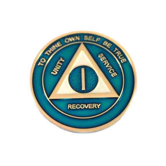 AA Tri-Plate Medallion blue and pearl