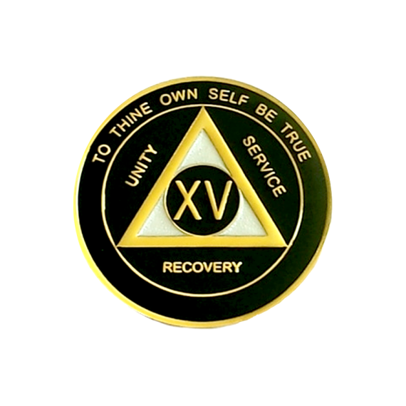 AA Tri-Plate Medallion Black and Silver