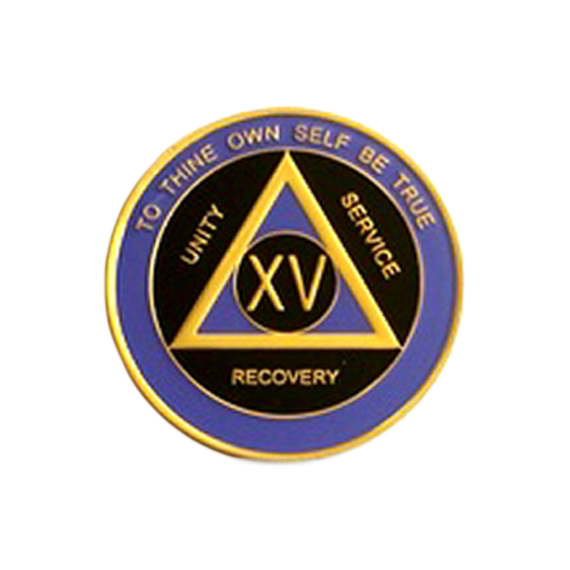 AA Tri-Plate Medallion Purple and Black