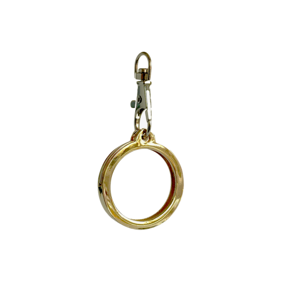 Bezel - Basic round drop in design with covered top - GOLD TONE