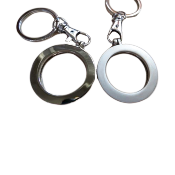 Bezel - Metal - Medallion Holder: Round With Front-loader Retainer