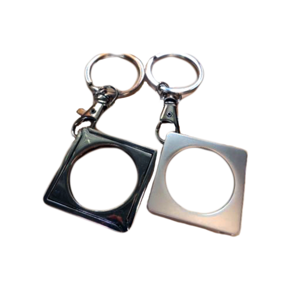Bezel - Metal - Medallion Holder: Diamond With Front-loader Retainer