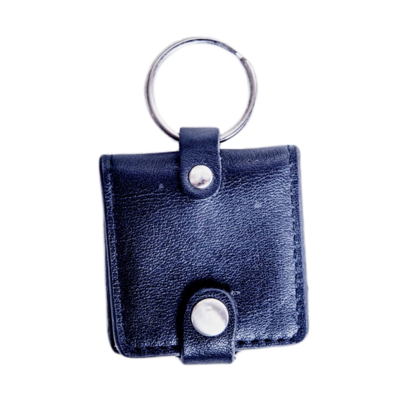 Bezel - Leather Folding Square Medallion Holder