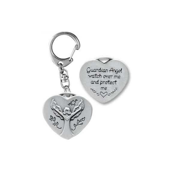 KR308 - Guardian Angel - Heart Key Ring