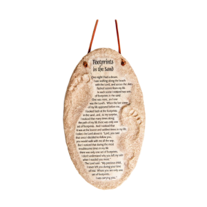 AP - "Footprints in the Sand" Wall Plaque