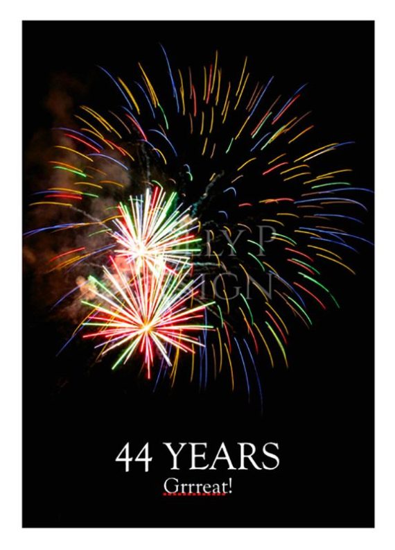 Holly P - 44 year birthday cardFW44--055 Grrreat