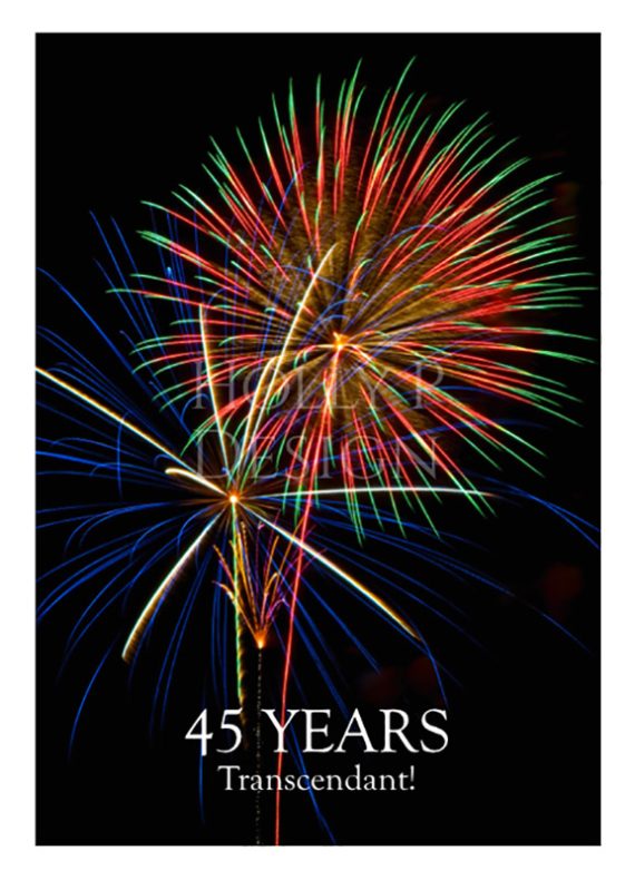 Holly P - 45 year birthday cardFW45-056 Transcendent