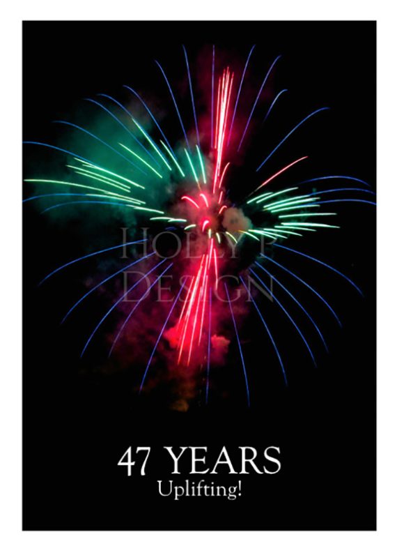 Holly P - 47 year birthday cardFW47-058 Uplifting