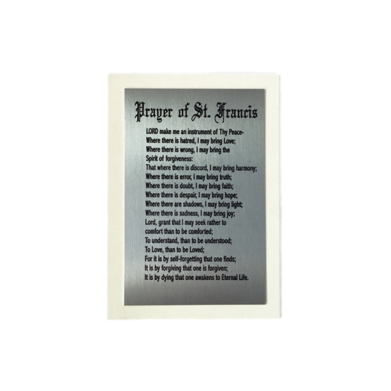 WL = "Prayer of St. Francis" Magnet