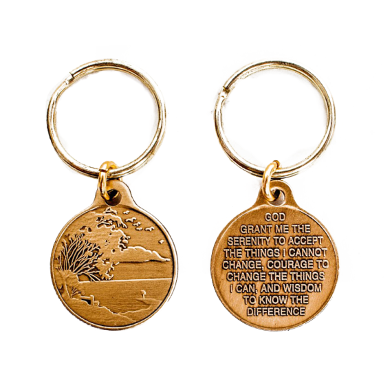 SK - "Serenity Scene - Serenity Prayer" Key Ring