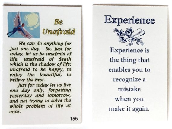 Wallet Card 155 - Be Unafraid