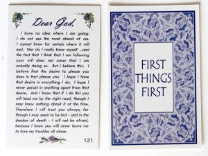 Wallet Card 121 - Dear God Letter