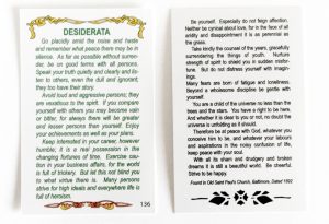 Wallet Card 136 - Desiderata