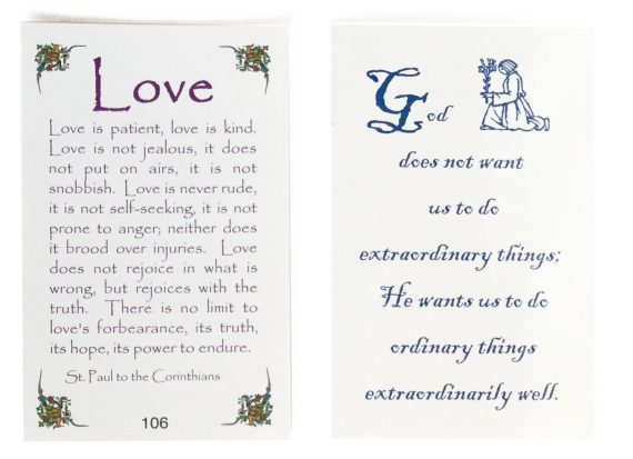 Wallet Card 106- Love