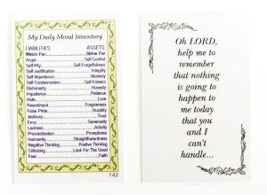 Wallet Card 142 - My Daily Moral Inventory