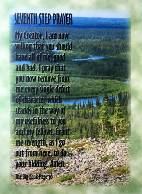 VG90 - seventh step prayer card