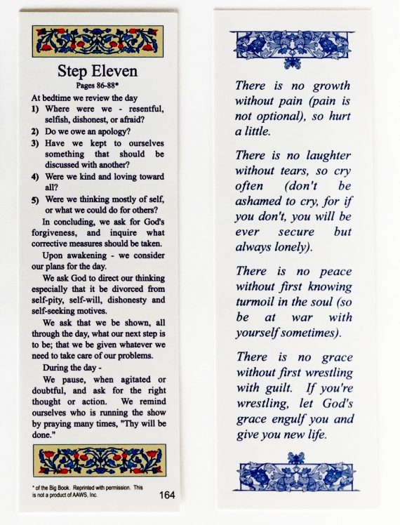 W164 Bookmarks - Step Eleven Bookmark