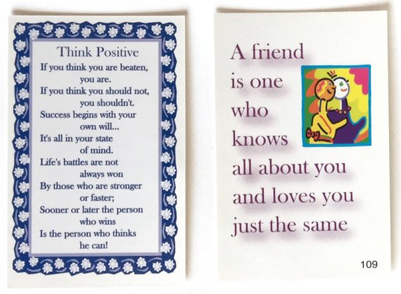 Wallet Card 109 - A Friend
