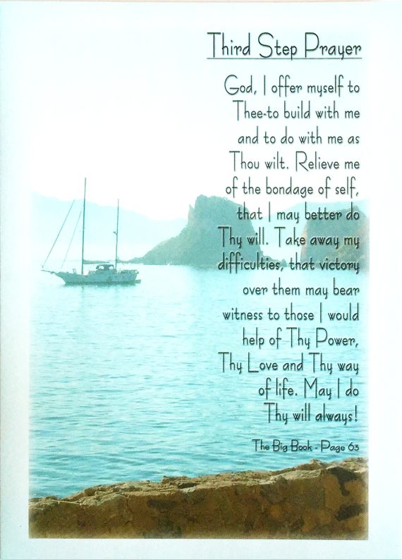 VG89 - Third Step Prayer Card