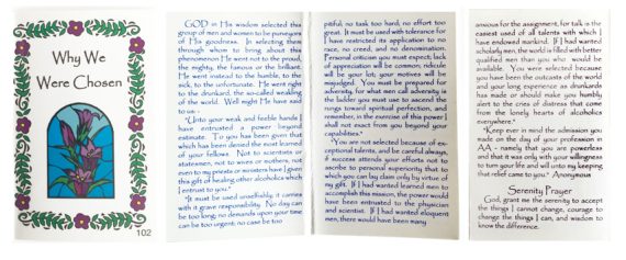Wallet Card 102 Double - Why We were Chosen