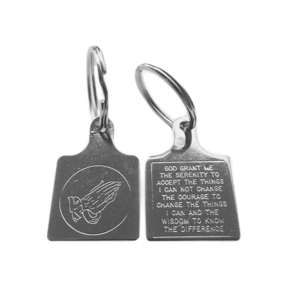 SB2 -Stainless Steel Bread Board - Praying Hands - Welcome