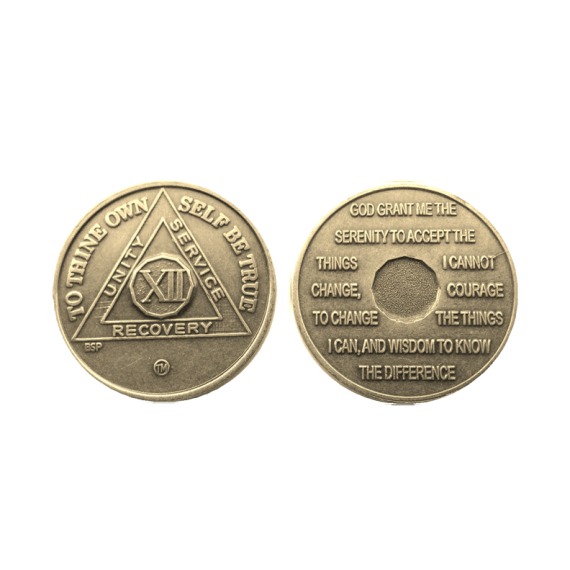 Bronze AA Medallion Available in Years 1-60
