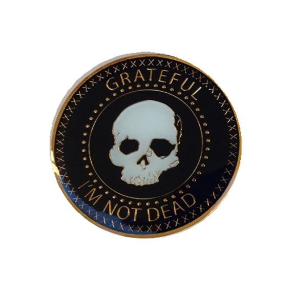 0004  Grateful I'm Not Dead Triplate Specialty Medallion