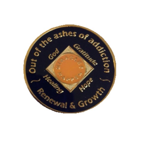 0003 NA (Narcotics Anonymous) Tri-plate Medallion - Image 2