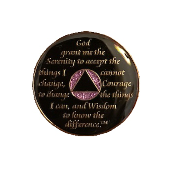 AA Tri-Plate Medallion Glitter Lavender - Image 2
