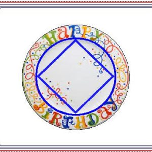Card - for NA Birthday 'Plate'